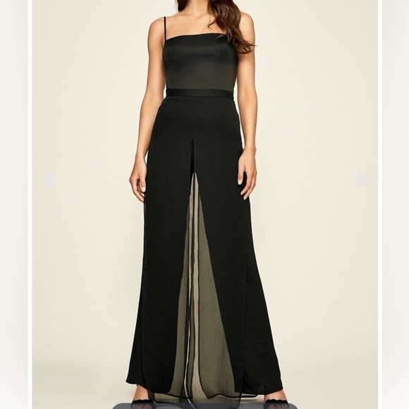 Tadashi Shoji Pants - NWT Tadashi Shoji Seaton Chiffon Wide Leg Pull On Panel Pants Womens 3X